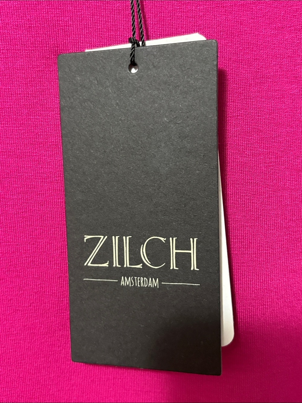 Zilch Amsterdam Basic Crew Neck Long Sleeve Top Raspberry - Picture 6 of 6